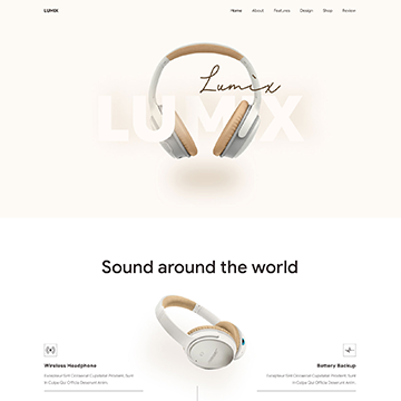 Lumix - Figma UI Design