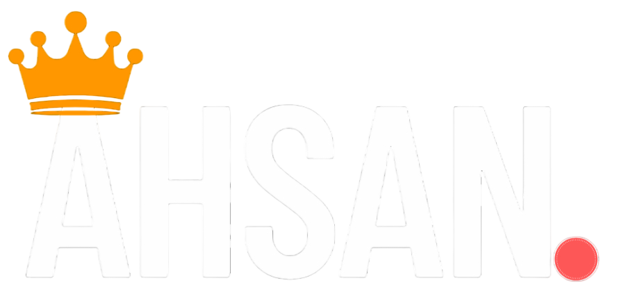 Raja Ahsan logo - white